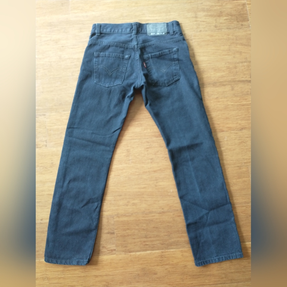 Levis Jeans Boys 10 Reg (25x25) Slim 511 Denim Straight Leg Casual Pants Black